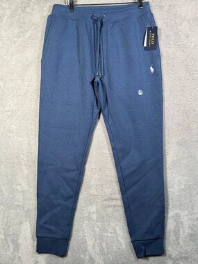 Polo Ralph Lauren Sweatpants Mens S Blue Fleece Joggers Double Knit
